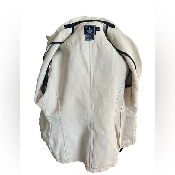 Faconnable women’s pea coat style jacket / blazer in heavy cotton in size medium - Picture 9 of 10